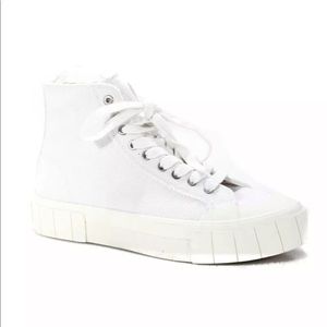 NEW Good News Lace Up Canvas Sneakers White Size 40.5 Womens 9.5 UK7